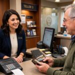 Comparison of regional business checking account features available to small businesses in Los Angeles, California, including monthly fees, branch access, and digital banking services.