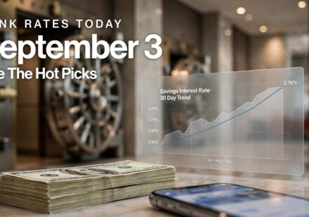 Bank rates today September 3, 2026 showing savings and CD rates as Fed rate hike bets rise