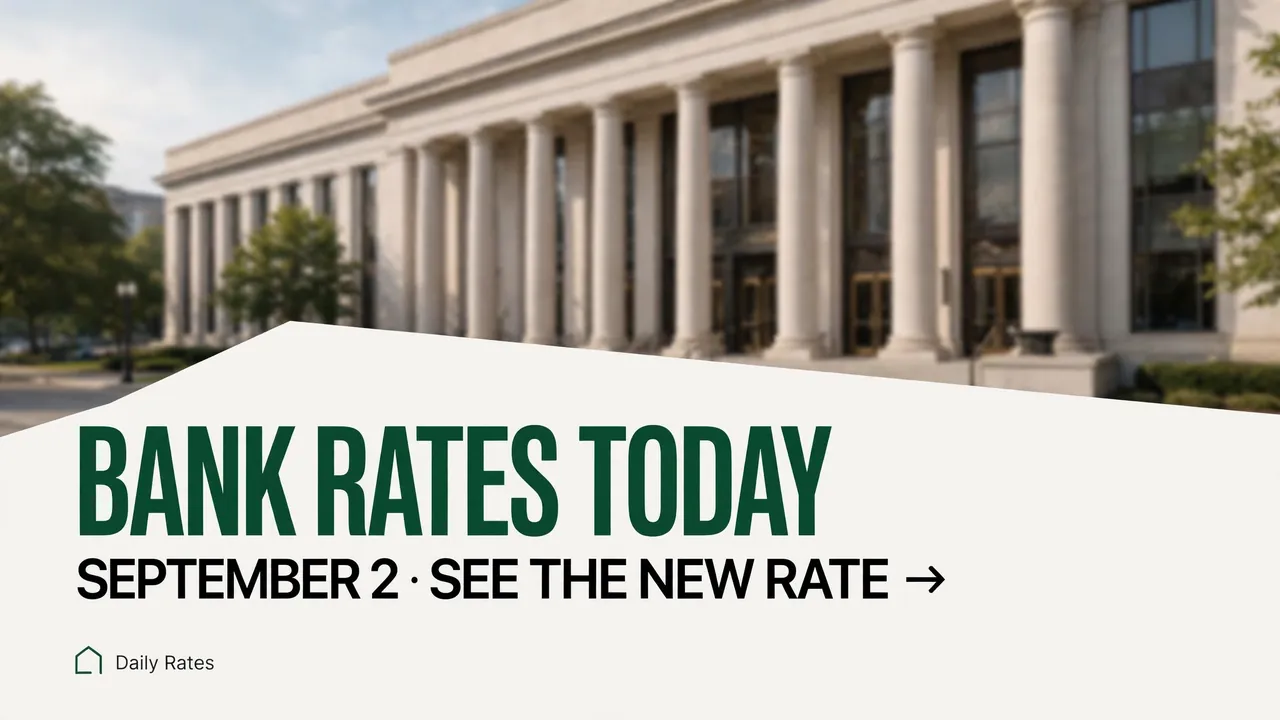 Bank rates today September 2, 2026 as savings APYs hold near 4% and Fed rate hike bets rise