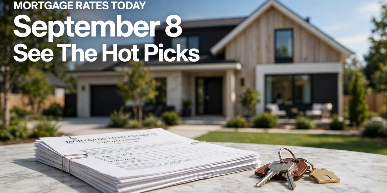 Mortgage rates today September 8, 2026 as Treasury yields rise and homebuyers face higher borrowing costs