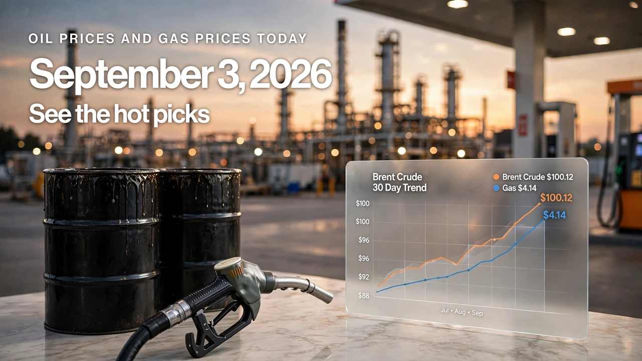 Oil prices and gas prices today September 3, 2026 as Brent nears $100 amid Iran tensions