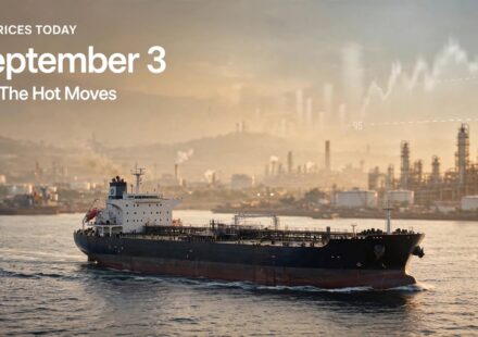Oil prices today September 3, 2026 with Brent crude near $95 as Iran war disrupts Strait of Hormuz shipping