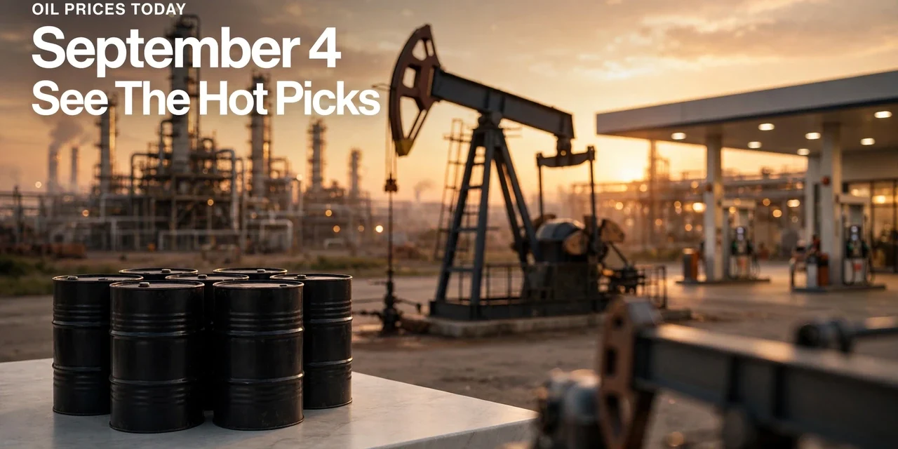Oil prices today September 4 2026 with Brent crude near $95 amid Iran and Strait of Hormuz tensions