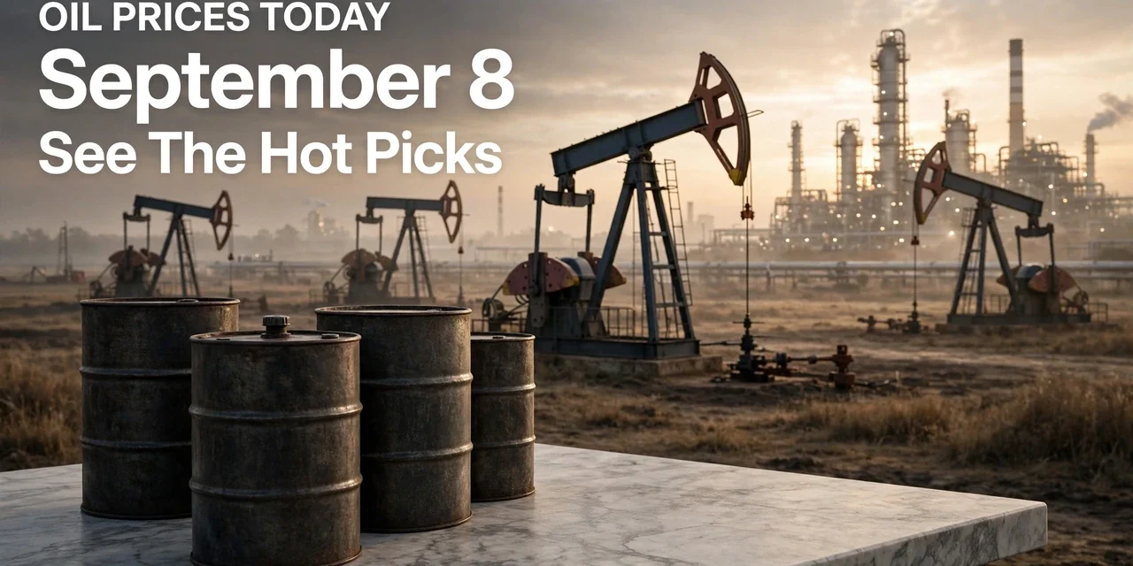 Oil prices today September 8 2026 as Brent crude nears $98 amid Iran threats against U.S. energy assets
