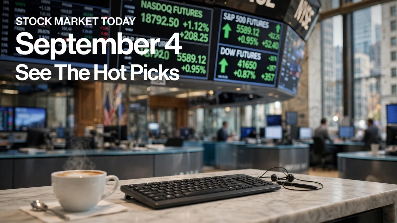 Stock Market Today September 4 2026 with S&P 500, Nasdaq and Dow futures ahead of the U.S. jobs report